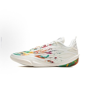 LiNing李宁 韦德808 5Ultra v2 烟花篮球鞋 男款 香槟白ABAV045-2
