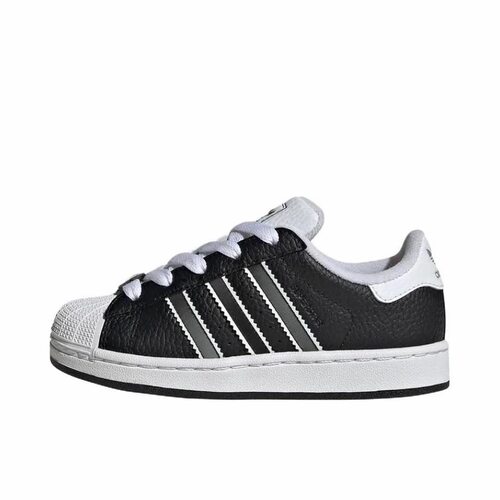 adidas originals SUPERSTAR 舒适时尚 低帮 板鞋 女款黑白JQ3209