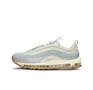 97网布皮革低帮 Max 休闲跑步鞋 女款 131 Nike 灰绿色DX5766 Air