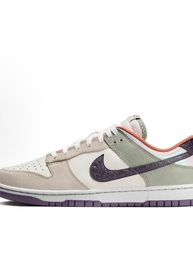 Nike Dunk LOW RETRO SE防滑 低帮 板鞋 男款 白绿紫HV5750-133
