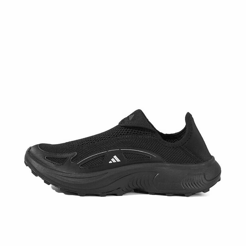 adidas 织物 透气减震 低帮 生活休闲鞋 男女同款 黑色JP6642