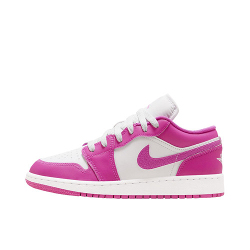 Air Jordan 1 复古潮流 运动休闲鞋 大童/火焰粉/白色FV8486-600