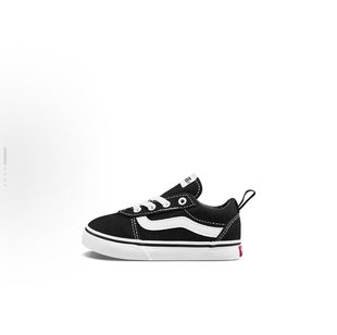 Vans Ward 帆布 一脚蹬透气透气 低帮 板鞋 黑 婴幼童VN0A3QU1187