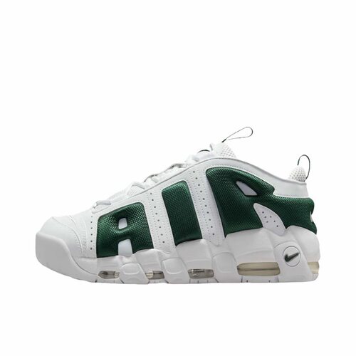 Nike Air More Uptempo 舒适 低帮 篮球鞋 男款 白绿色FZ3055-102