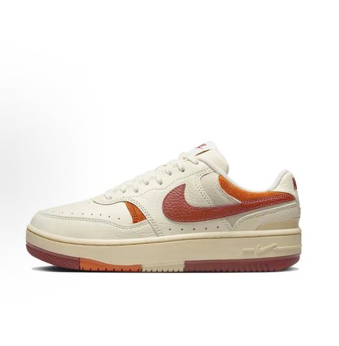 Nike Gamma Force 低帮 板鞋 女款 米白红FQ2766-100
