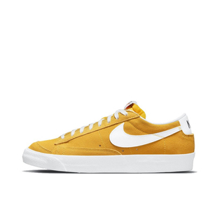Nike Blazer 板鞋 经典复古防滑舒适百搭 白色/黄色DA7254-700