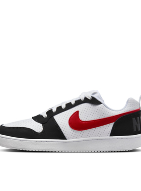 Nike Court Borough low 低帮 板鞋 男款 黑白红 838937-102