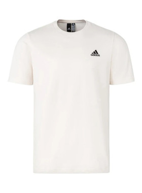 adidas MUST HAVES 纯色Logo标识运动休闲圆领短袖T恤IT4332
