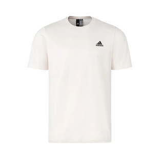 adidas MUST HAVES 纯色Logo标识运动休闲圆领短袖T恤IT4332