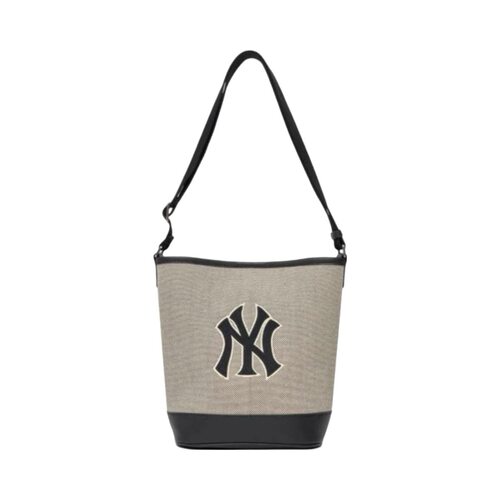 MLB 纽约洋基队休闲学院风可调节肩带 水桶单肩包3ABMS072N-50BKS