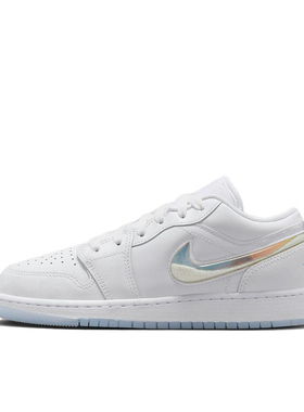 Jordan Air Jordan 1 皮革 舒适运动 防滑耐磨 低帮 FQ9112-100