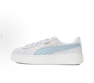 CORE PUMA彪马 PLATFORM 女款 灰蓝色363559 板鞋 SUEDE 低帮
