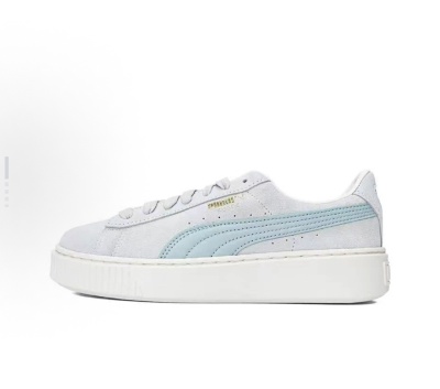 PUMA彪马 SUEDE PLATFORM CORE  低帮 板鞋 女款 灰蓝色363559-14