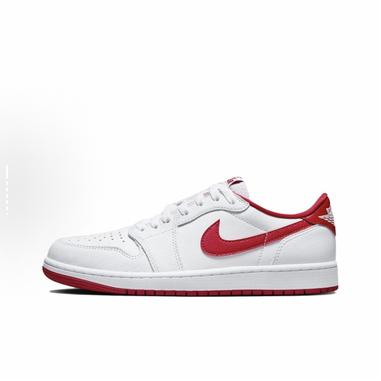 JORDAN Air Jordan 1 Low AJ1男子低帮休闲篮球鞋白红CZ0790-161