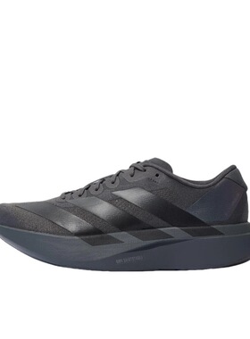 adidas Adizero Evo SL 时尚舒适 织物跑步鞋 男款 黑色KJ1364