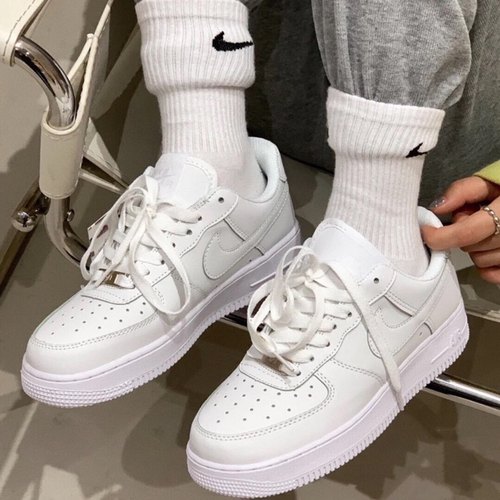 Nike耐克儿童AIR FORCE 1 LE大童空军一号gs运动童鞋DH2920-111