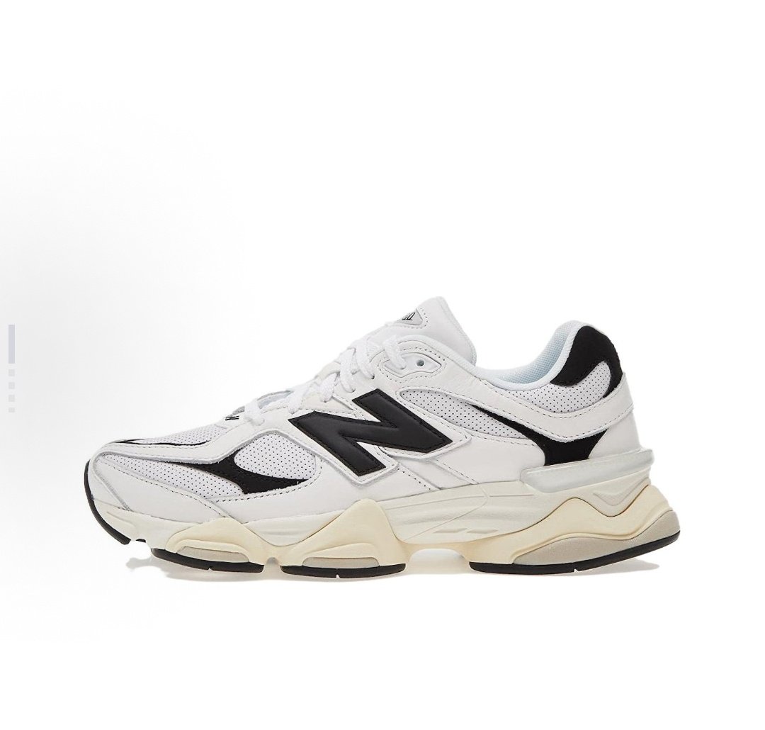 New Balance NB 9060 减震防滑 低帮  男女同款 白黑U9060AAB