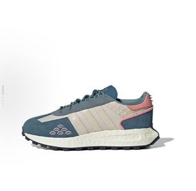 adidas originals Retropy E5耐磨跑步鞋 男女同款 蓝粉IF4325