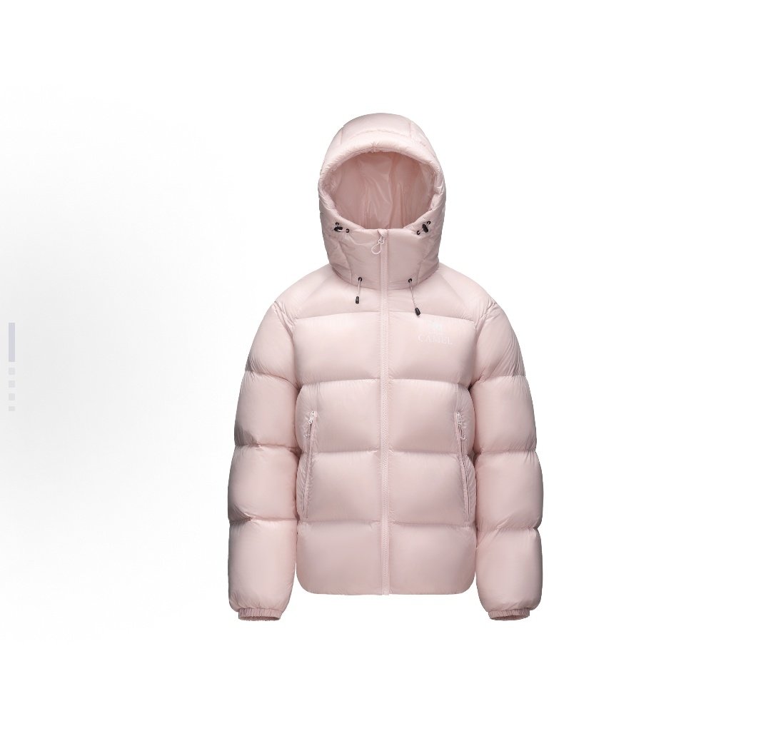 CAMEL骆驼 黑钻系列5水绒面包宽松短款羽绒服男女 粉色A35WR07006,户外/登山/野营/旅行用品,羽绒衣,淘宝优惠券,粉丝福利购,淘宝优惠卷