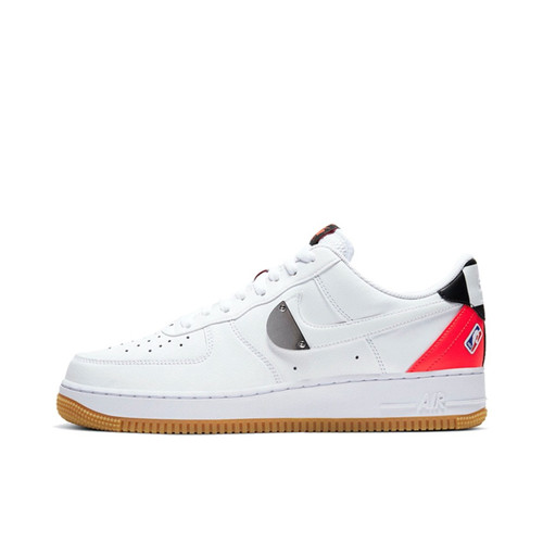 Nike Air Force 1 包裹性防滑 低帮 板鞋 男款 白红 CT2298-101