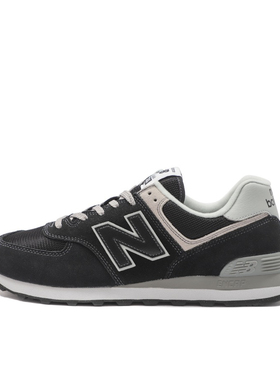 New Balance NB 574 复古字母系带 网布织物二层绒面皮ML574EVB