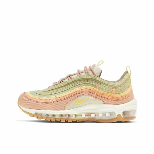 Nike Air Max 97 耐磨轻便 低帮 气垫 跑步鞋 女款粉绿DQ5073-381