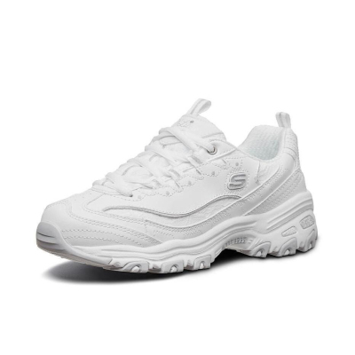 Skechers斯凯奇 D'LITES 1.0 蕾丝熊老爹鞋 女款 乳白色11959-WHT