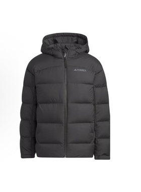 adidas Heavyweight Goose Down Jacket 保暖连帽羽绒服 男款黑色
