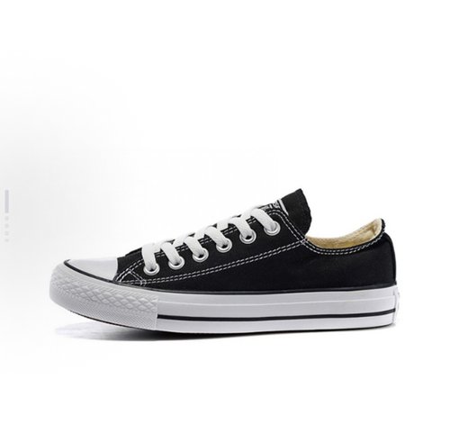 Converse All Star 常青款  低帮 帆布鞋 男女同款 黑白101001C