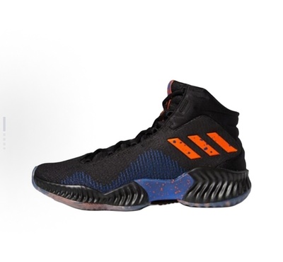 adidas Pro Bounce 2018耐磨透气 中帮 篮球鞋 男款 黑橙蓝FW5744