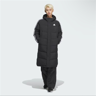 adidas阿迪达斯正品暖芯科技600蓬防风保暖长款鸭绒羽绒服JM9122