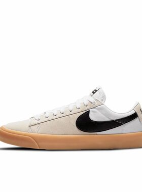 Nike Blazer pro gt 舒适 低帮 板鞋 男女同款 白黑DC7695-100