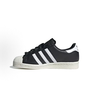 adidas 舒适百搭薄底 耐磨 低帮 板鞋 女款 黑白色IF4399