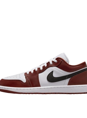 Jordan Air Jordan 1低帮 复古篮球鞋 男女同款 白红黑HF3148-102