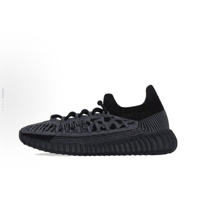 adidas originals Yeezy Boost 350织物低帮 男女同款 黑色IG9606