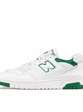 New Balance NB 550 耐磨 低帮 篮球鞋 男女同款 白绿BB550SWB