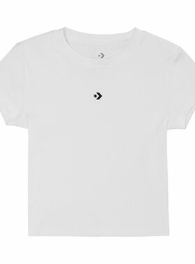 Converse  圆领时尚柔软百搭短袖 T恤 女款WCH663-001