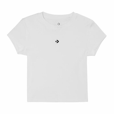 Converse  圆领时尚柔软百搭短袖 T恤 女款WCH663-001