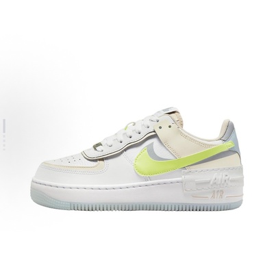 Nike Air Force 1 Shadow 低帮 板鞋 女款 白绿FB7582-100