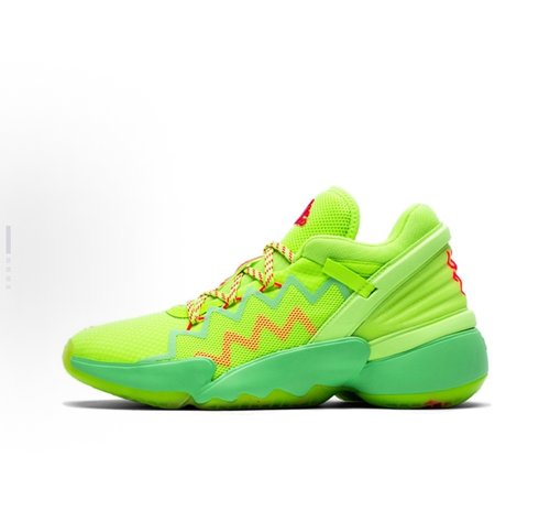 adidas D.O.N. Issue #2 GCA 圆头系带  低帮 男款 荧光绿FW9035