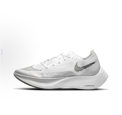 Nike ZoomX Vaporfly Next% 2低帮碳板跑步鞋女款 白灰CU4123-100