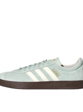 adidas Vl Court Classic 舒适百搭 德训鞋 女款 绿色KH5552