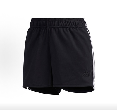 adidas Sub Logo Shorts 运动型机能休闲短裤 女款 黑色GL5617