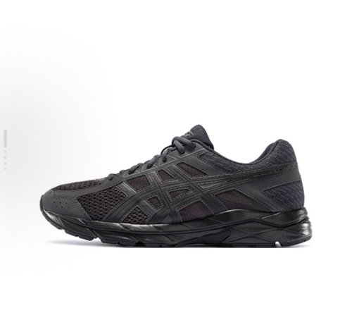 ASICS Gel-Contend 4 织物合成革 低帮  男款 黑色T8D4Q-020