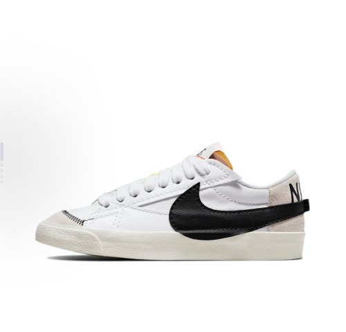 Nike Blazer '77 Jumbo耐磨轻便 低帮板鞋 女款 黑白灰DQ1470-101