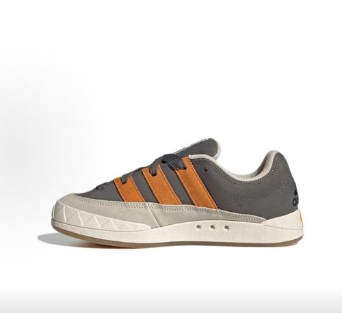 adidas ADIMATIC 舒适薄底低帮 板鞋 男女同款 黄灰棕色ID3936