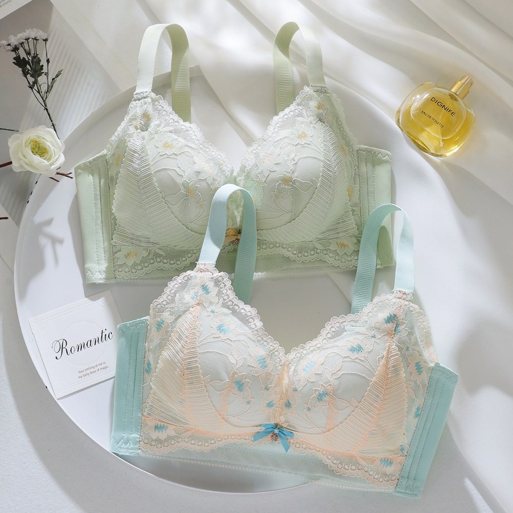 性感撞色加厚5CM手掌杯蕾丝内衣女小胸聚拢显大防下垂收副乳文胸,女士内衣/男士内衣/家居服,少女文胸,淘宝优惠券,粉丝福利购,淘宝优惠卷