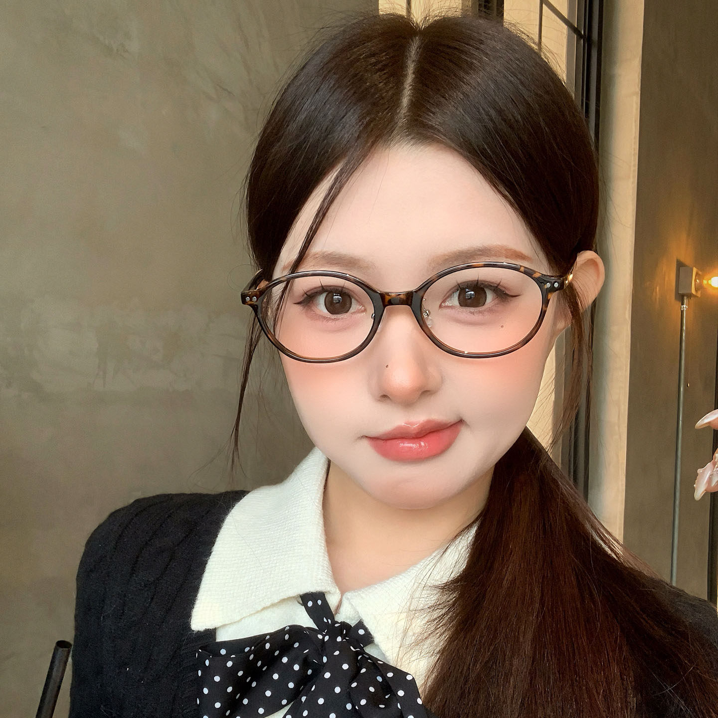 miu系复古书呆子玳瑁眼镜女近视可配度数防蓝光小椭圆豹纹眼睛架