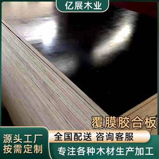 厂家直销天津黑模板双面胶合板混凝土建筑用黑模板20mm强韧