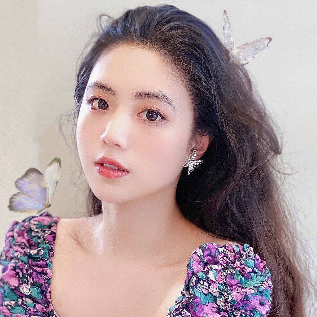 twinz高级感满钻蝴蝶轻奢仙气温柔少女甜美瘦脸925银耳钉耳环耳夹